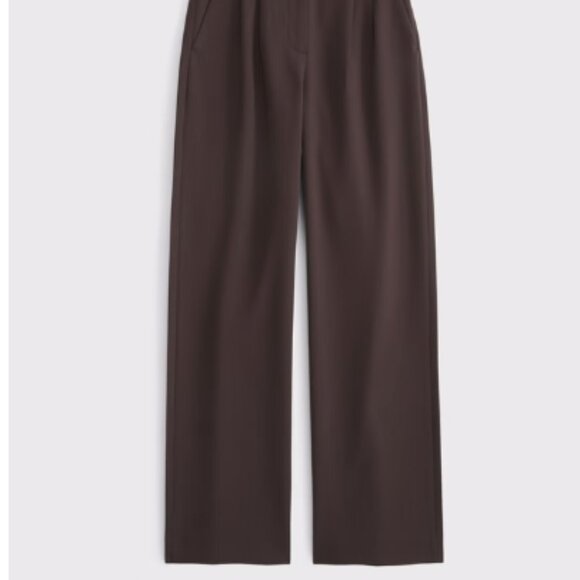 Abercrombie Curve Love A&F Sloane Tailored Wide Leg Pant - Picture 4 of 4